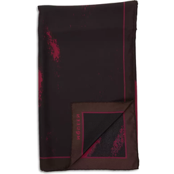 Alexander McQueen Exploded Skull Silk Scarf - Red/Blue