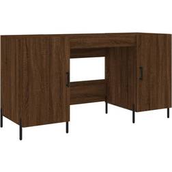 vidaXL 829563 Brown Oak Writing Desk 50x140cm
