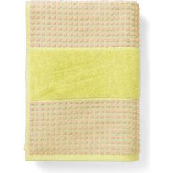 Juna Check Bath Towel Yellow, Pink (140x70cm)