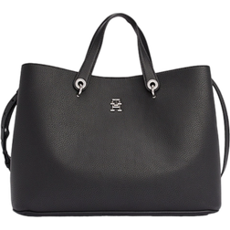 Tommy Hilfiger Emblem Satchel - Black