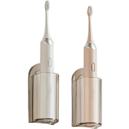 Shein 2pcs Self-Adhesive Electric Toothbrush Holder, Wall Mount Bathroom Storage Rack, No Power Required, Convenient Installation, Suitable For Christmas/Halloween Gifts & Decoration Home Bathroom Decor Summer Back To School