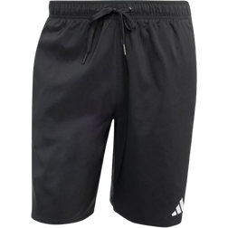 adidas Men's 3 Stripes Swim Shorts 8 Inch - Black/White