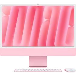 Apple iMac, 24-inch, M4 Chip, 8-core CPU, 8-core GPU, 16GB Unified Memory, 256GB SSD Storage Pink
