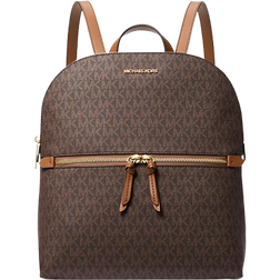 Michael Kors Dallas Medium Signature Logo Backpack - Brown