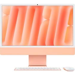 Apple iMac, 24-inch, M4 Chip, 8-core CPU, 8-core GPU, 16GB Unified Memory, 256GB SSD Storage Orange