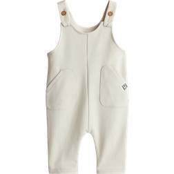 H&M Sweatshirt Dungarees - Light Beige (1268031001)