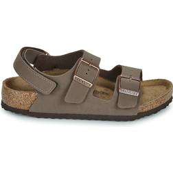 Birkenstock Kid's Milano AS Birko-Flor Nubuk - Mocca