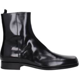 Prada Leather Ankle Boot - Black