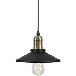 Globen Lighting Disc Black/Brushed Brass Window lamp ∅ 22cm