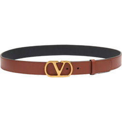 Valentino Garavani Vlogo Signature Belt - Deep Caramel