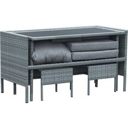 Clara 4-pcs Outdoor Lounge Set, 1 Table incl. 1 Sofas