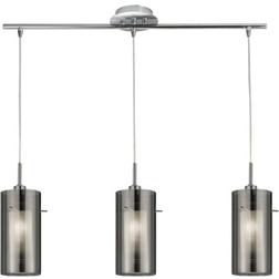 Searchlight Duo Chrome/Smoked Grey Pendelleuchte 71cm