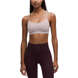 Lululemon Flow Y Bra Nulu Light Support A C Cups - Mauve Grey
