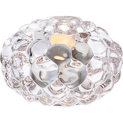 Orrefors Raspberry Clear Candle Holder 6.9cm