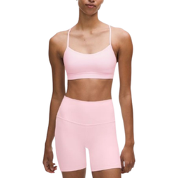 Lululemon Flow Y Bra Nulu Light Support A C Cups - Pink Organza