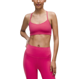 Lululemon Flow Y Bra Nulu Light Support A C Cups - Raspberry Coulis