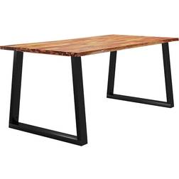vidaXL Solid Wood Acacia Natural Matbord 90x180cm
