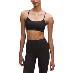 Lululemon Flow Y Bra Nulu Light Support A C Cups - Lace Dot Emboss Black