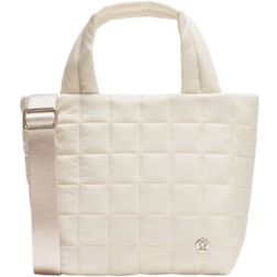 Lululemon Quilted Grid Small Tote Bag 5L - Light Ivory