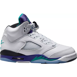 Nike Air Jordan 5 Retro Grape GS - White/Grape Ice/Black/New Emerald