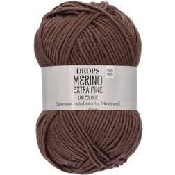 Drops Design Merino Extra Fine Uni Colour Chocolate 105m