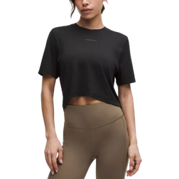 Lululemon Swiftly Crop Oversized Fit T-shirt - Black
