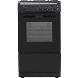 Essentials CFSGBK22 Gas Cooker 50 cm Black