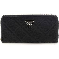 Guess Adelasia SLG Zip Around Wallet L Geldbörse - Black
