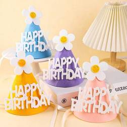 Shein Floral Foldable Birthday Hat Photo Prop