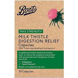 Boots Max Strength Digestion Relief Milk Thistle 30 Capsules