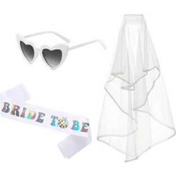 Shein 3pcs Bachelorette Party Bride To Be Decorations Kit