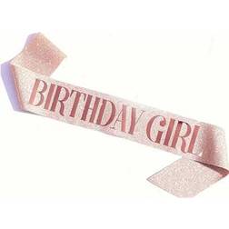 Shein Rose Gold Birthday Party Sash