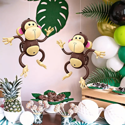Shein 2pcs Inflatable Monkey Balloons Party Decorations