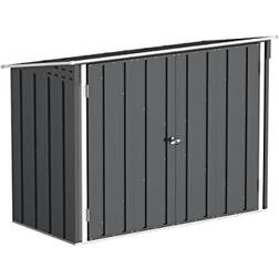 Tepro Duramax Bicycle Store For 2 Bikes Anthracite Off-White