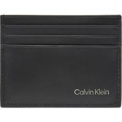 Calvin Klein Leather RFID Cardholder Porte Cuir - Black