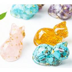 Shein Charming Mini Cat 1.69ln Resin-Wrapped Figurine