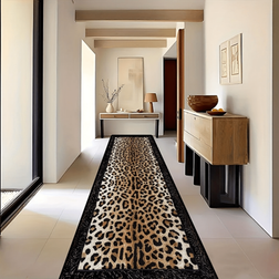 Shein Leopard Printed Long Carpet 1pc