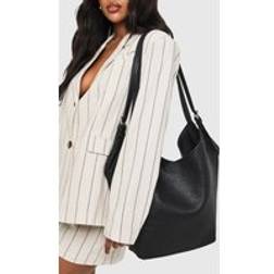 boohoo Woven Oversized Tote Bag - Black