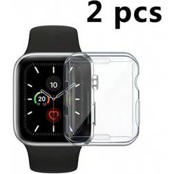 Shein 2pcs Transparent TPU Smart Watch Case