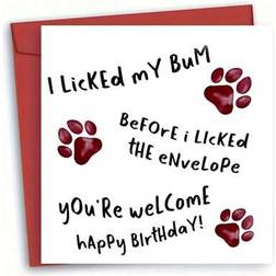 Shein Funny Dog-Themed Hilarious Birthday Card S