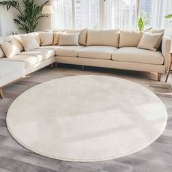 Shein Cream-Colored Soft Ice Velvet Carpet