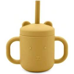 Shein Silicone Training Cup With Bear Shaped Handle