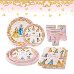 Shein 40pcs Pink Princess Party Decorative Tableware Set