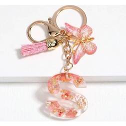 Shein New Dried Flower Crystal Epoxy Letter Keychain - Halloween