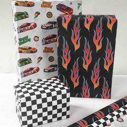 Shein Race Car Theme Gift Wrapping Paper 70 x 50 cm