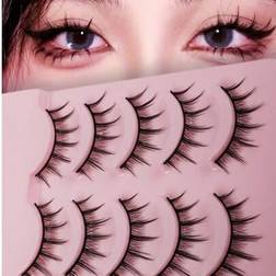 Shein Manga Anime Lashes Natural Look Faux Mink Wispy Fluffy 3D Volume Eyelashes - Korean Japanese Asian Cosplay