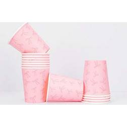 Shein Pink Bow Paper Cups 10pcs 20pcs 50pcs