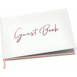 Shein Elegant Rose Gold Hardcover Guest Book