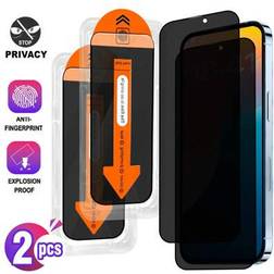 Shein 2 Packs Privacy Tempered Glass Screen Protector