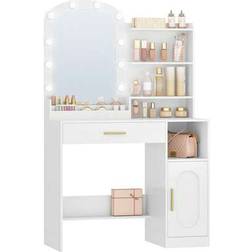 Shein With Oval Mirror Dressing Table